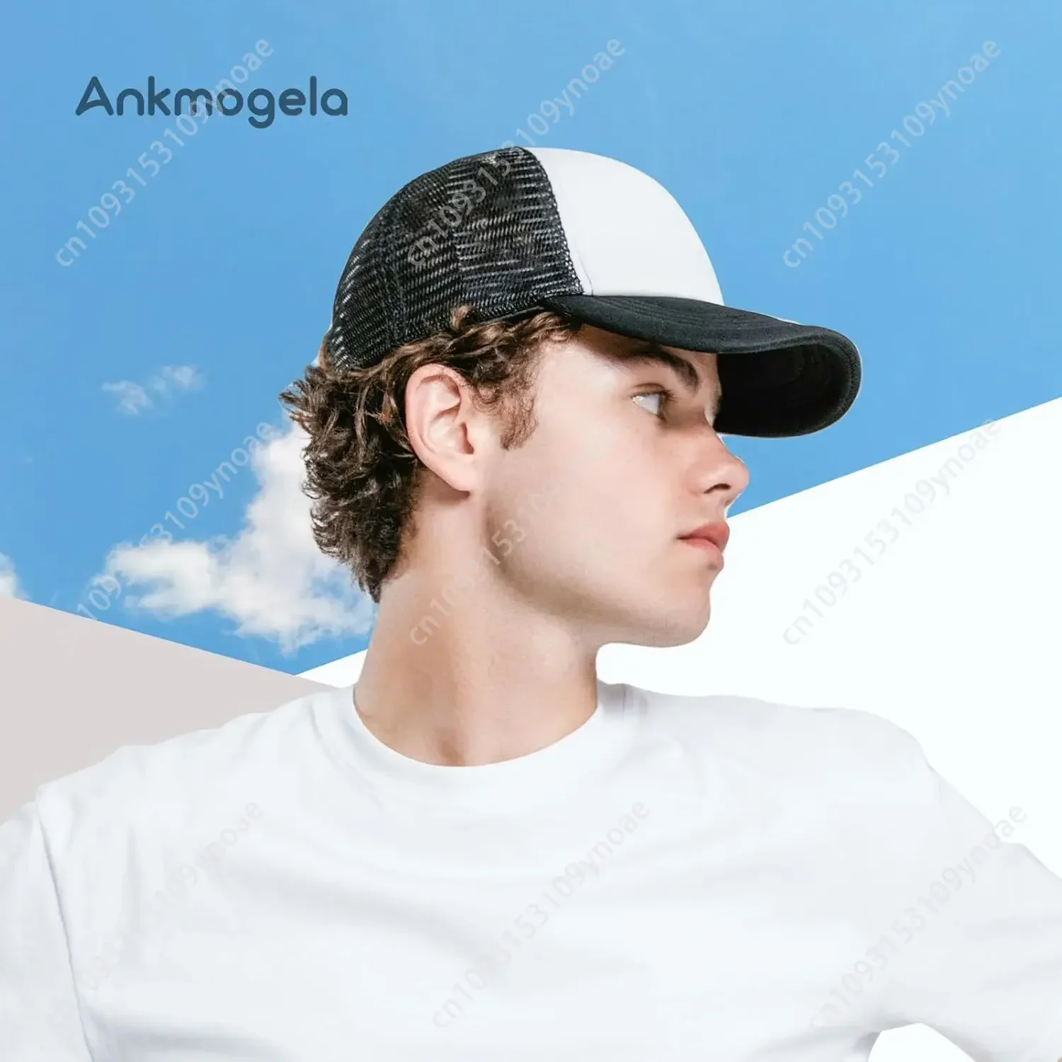 1 حزمة من قبعة سائق الشاحنة الفارغة الرجال والنساء قبعة شبكية الساخن ختم DIY بها بنفسك الكتابة على الجدران قبعة قبعة بيسبول الرجال امرأة في الهواء الطلق حفلة عادية He #6