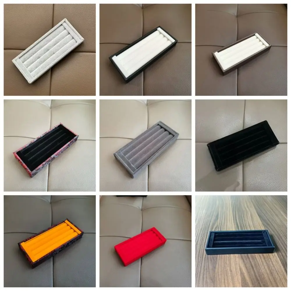 

PU Velvet Rings Earrings Organizer Flannelette Mini Jewelry Display Holder Bracelets Multifunctional Jewelry Storage Pallet