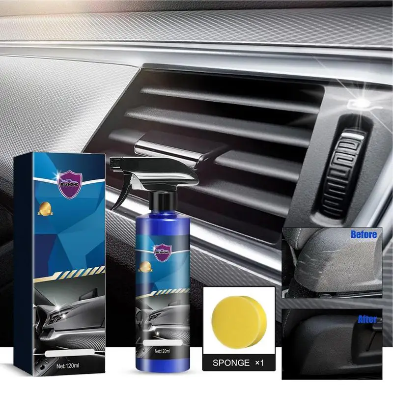 Car Plastic Renovator Auto Hightly Quality Wax Car Interior Leather Cleaning Agent Auto Spare Parts Seat Leather Liquid 