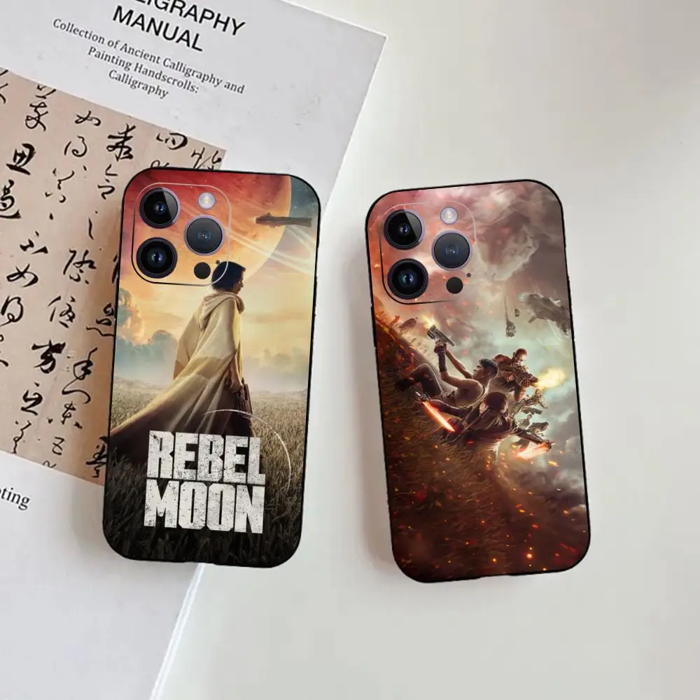 Rebel Moon Phone Case For iPhone 15 Pro Max 14 11 12 13Mini X XS XR 8 7 Plus Soft TPU Cover