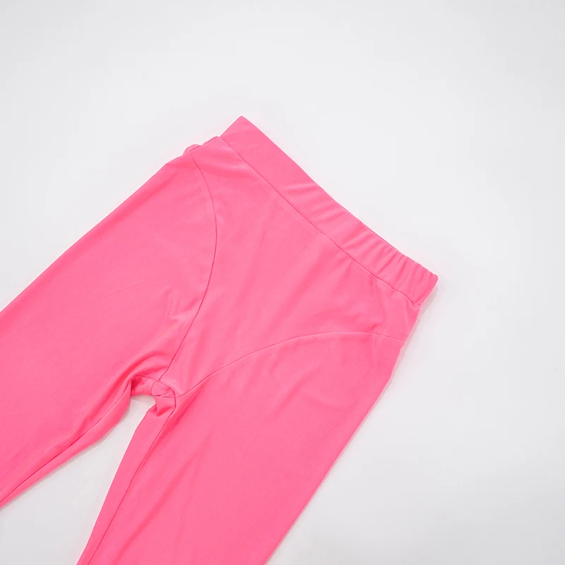 CUTENOVA femmes Sexy Hottie couleur unie mince maigre taille haute élastique paquet hanche neuf Points petits pieds décontracté pantalons de rue