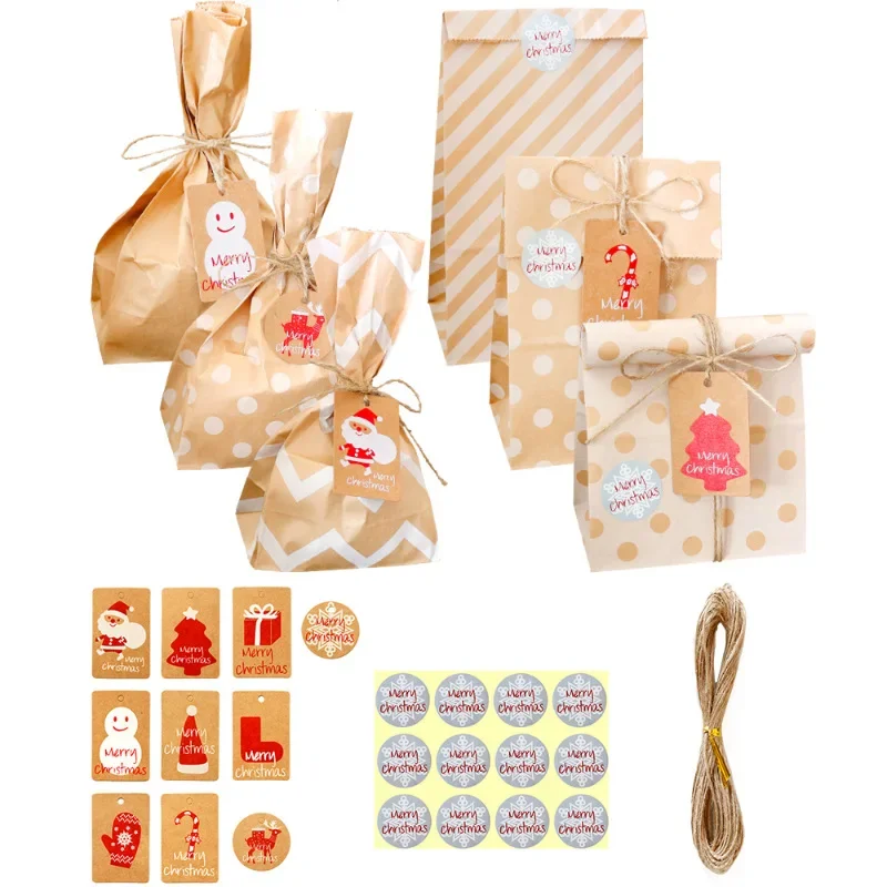 Bolsa de papel para dulces y dulces, barra de dulces, caja de tarros para dulces, artículos al por mayor para empresas, bolsas navideñas, paquete de alimentos al por mayor