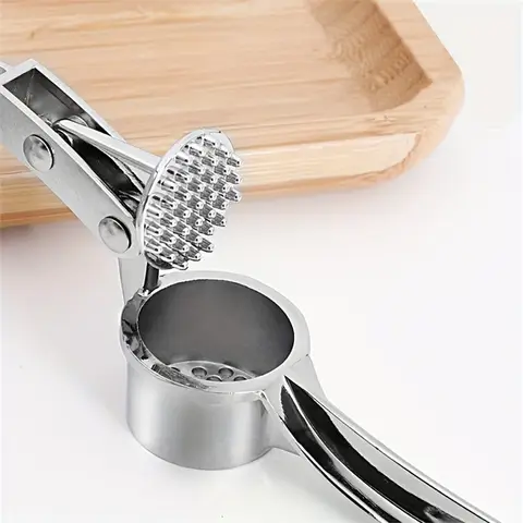 Commercial Heavy Duty Garlic Press & Multi-Tool. 18cm, Aluminum, for Restaurant, Durable