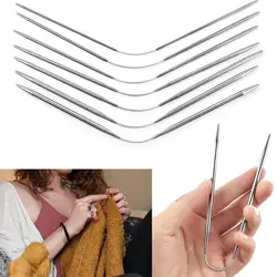 2-5mm Circular Knit Needles 3pcs/Set Knitting Stainless Steel Circular Crochet Needles For DIY Babies Sleeves Socks Weaving