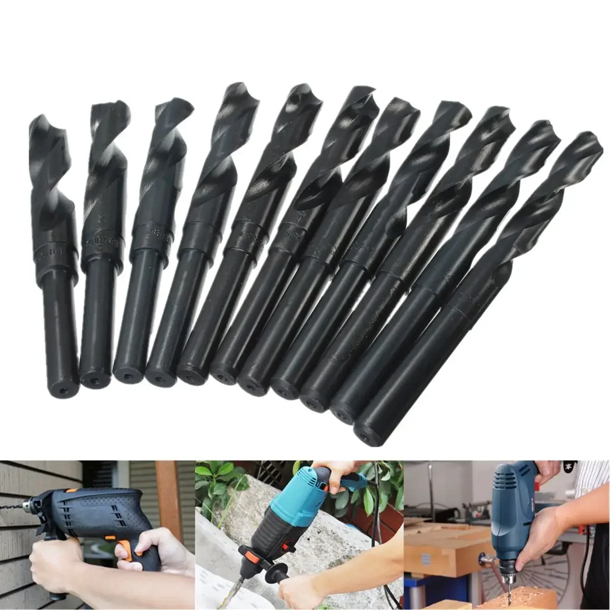 1PC 13mm-19mm 1/2-inch diameter reduction shank HSS s drill bit (13 / 13.5 / 14 / 14.5 / 15 / 15.5 / 16 / 16.5 / 17/18 / 19mm)