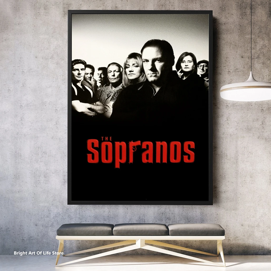 The Sopranos TV Series Poster Star Actor Canvas Poster Photo Print Wall Painting Home Decor (Unframed)