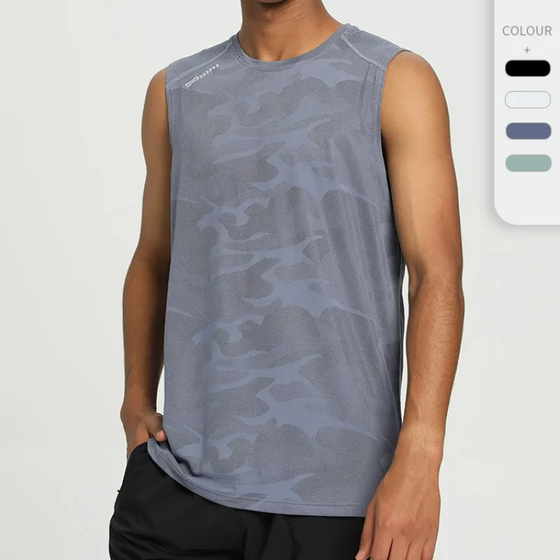 

Men's Training Vest Loose Breathable Quick Drying Cool Fitness Running Hiking Cycling Hiking Basketball Men's Sports T-shirt