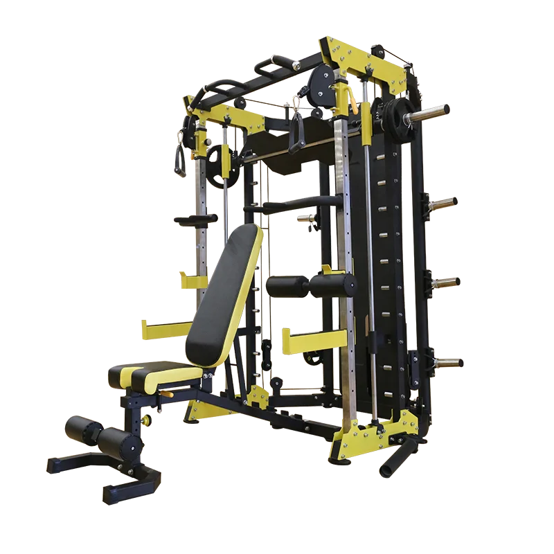 Professional Multifunctional Gym Equipment Multi Station Squat Rack Cross Over Trainer Machine All In One Smith Machine New