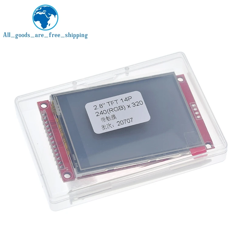 แผง LCD TFT แบบสัมผัส diytzt 240x320 2.8 "SPI โมดูลพอร์ตอนุกรมพร้อม ILI9341 PBC/ST7789V 2.8นิ้ว SPI จอแสดงผลแบบอนุกรมพร้อมระบบสัมผัส