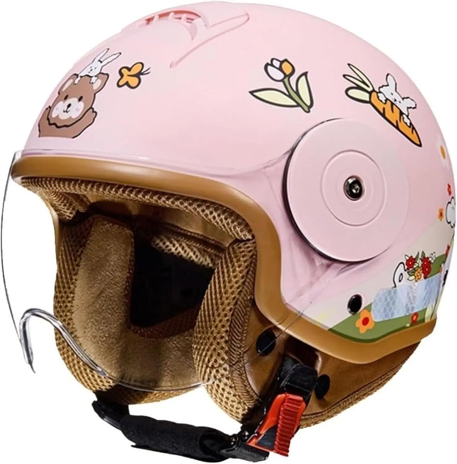 

Vintage Kids Motorcycle Helmet, DOT Approved for Ages 2-14, Lightweight & Comfortable for Scooters and Bikes