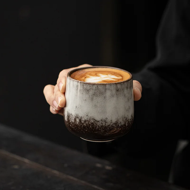 Japanese Style Ceramic Coffee Mugs Creative Vintage Kiln Glaze Tea Cup Household Office Single Cup Drinkware Milk Mug Water Cup