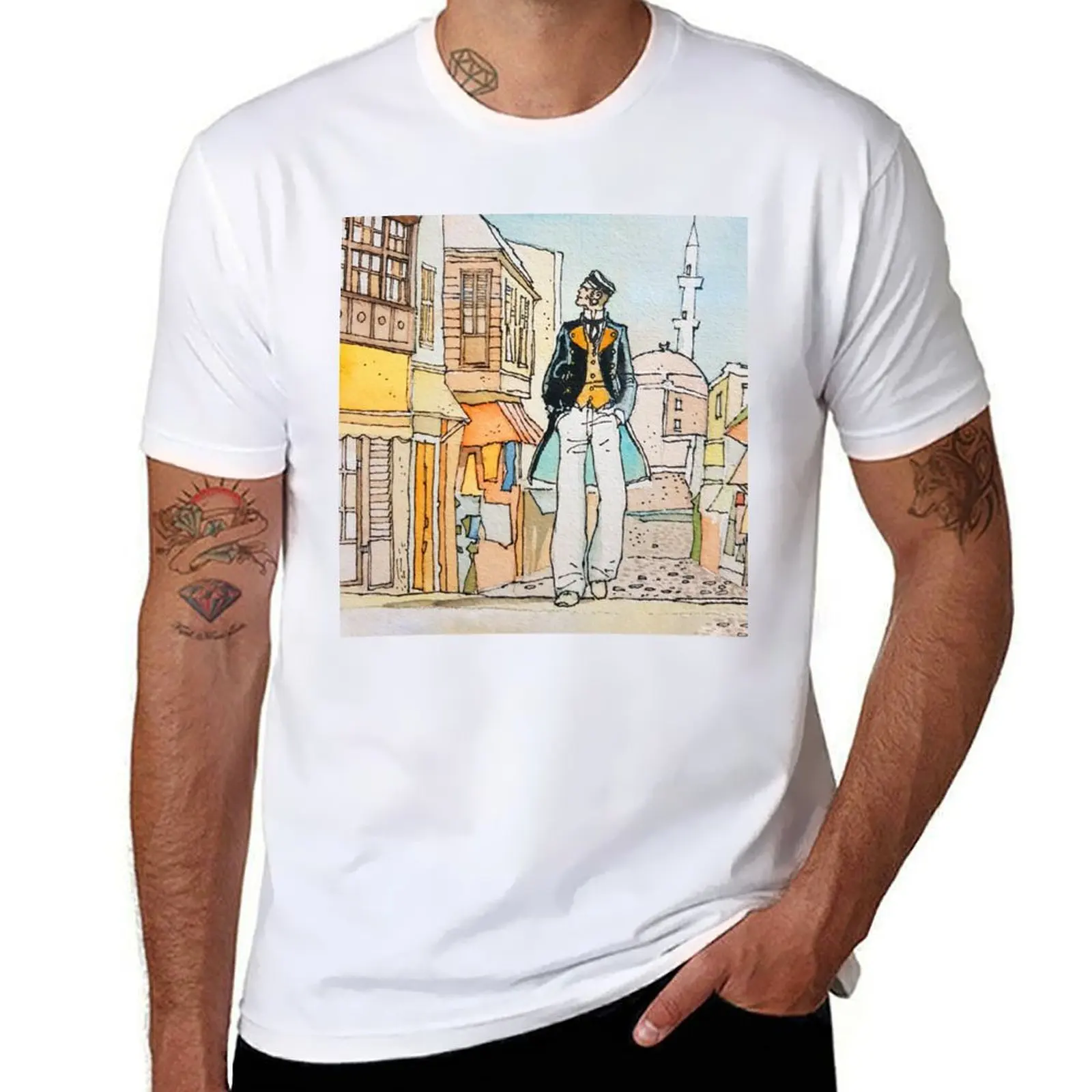 

Corto Maltese in Istanbul T-Shirt g man t shirts for men essential t shirt T-Shirt