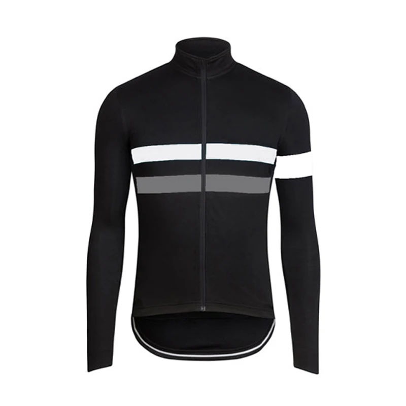 Herbstliches schwarzes Radtrikot für Herren, langärmelig, Peo-Radsportbekleidung, MTB Maillot Ropa Ciclismo, Fahrrad-Sportuniform – Detail 5