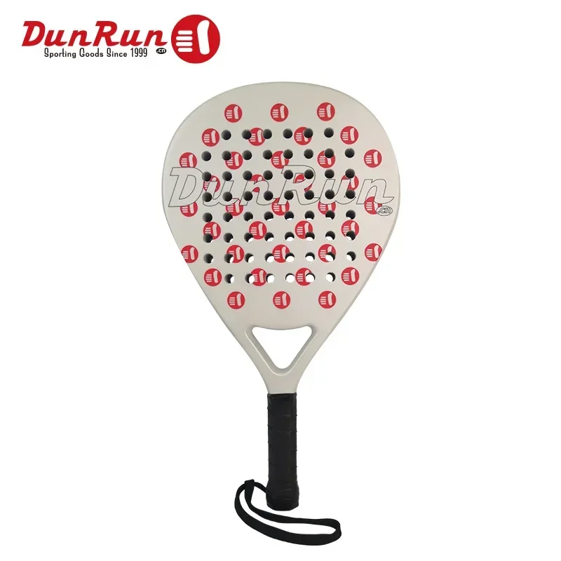 Plate Tennis Racket Carbon EVA Foam Cotton Core Lightweight Tennis Racket Simple Black Carbon Fiber Beach Indoor Venue Use