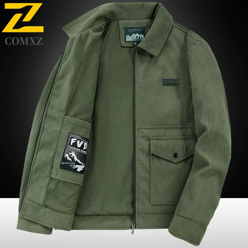 2025 جديد الخريف العمل سترة الرجال عالية الجودة الرجعية سروال قصير التلبيب سترات للعبة البيسبول ماركة الملابس الهيب هوب الرجال سليم صالح معطف #1