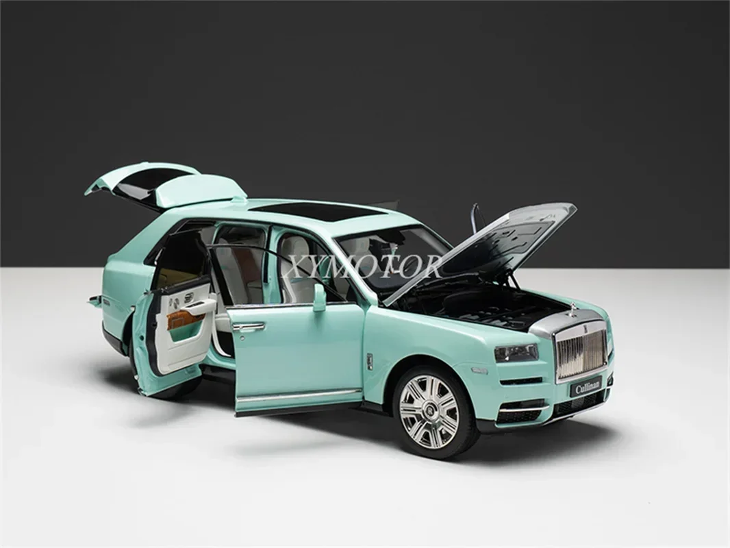 1/18 For Rolls Royce RR Cullinan Metal Diecast Model Car Toys Hobby Gifts Display Blue silver Collection Ornaments