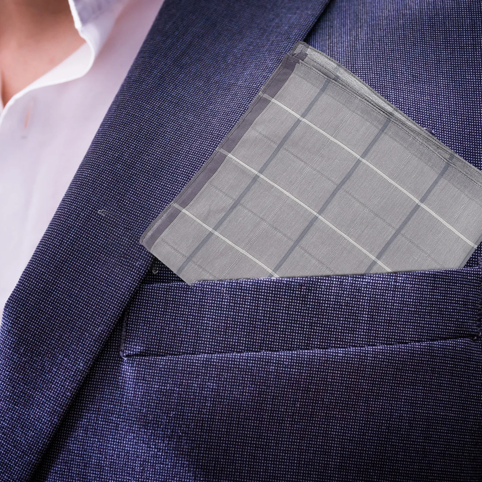 

3Pcs Men Cotton Handkerchiefs Pocket Squares Vintage Design Wedding Banquet Bridal Shower Party Accessory Pocket Square