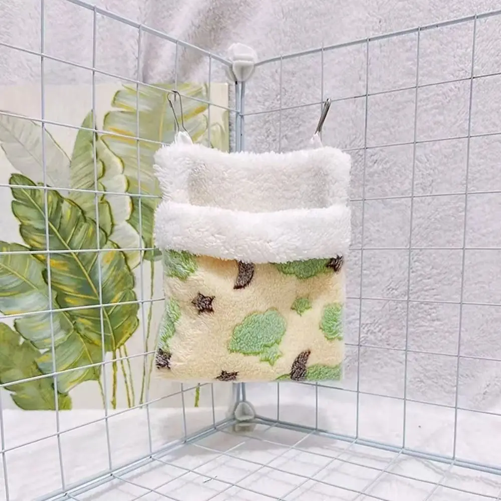 Neuer Weicher Schlafsack für Zuckerflügelhörnchen, Warme Hamster-Hängematte mit Sternenmuster, Komfortabler Ratten-Schlafsack, Haustier-Schaukeltasche – Detail 3