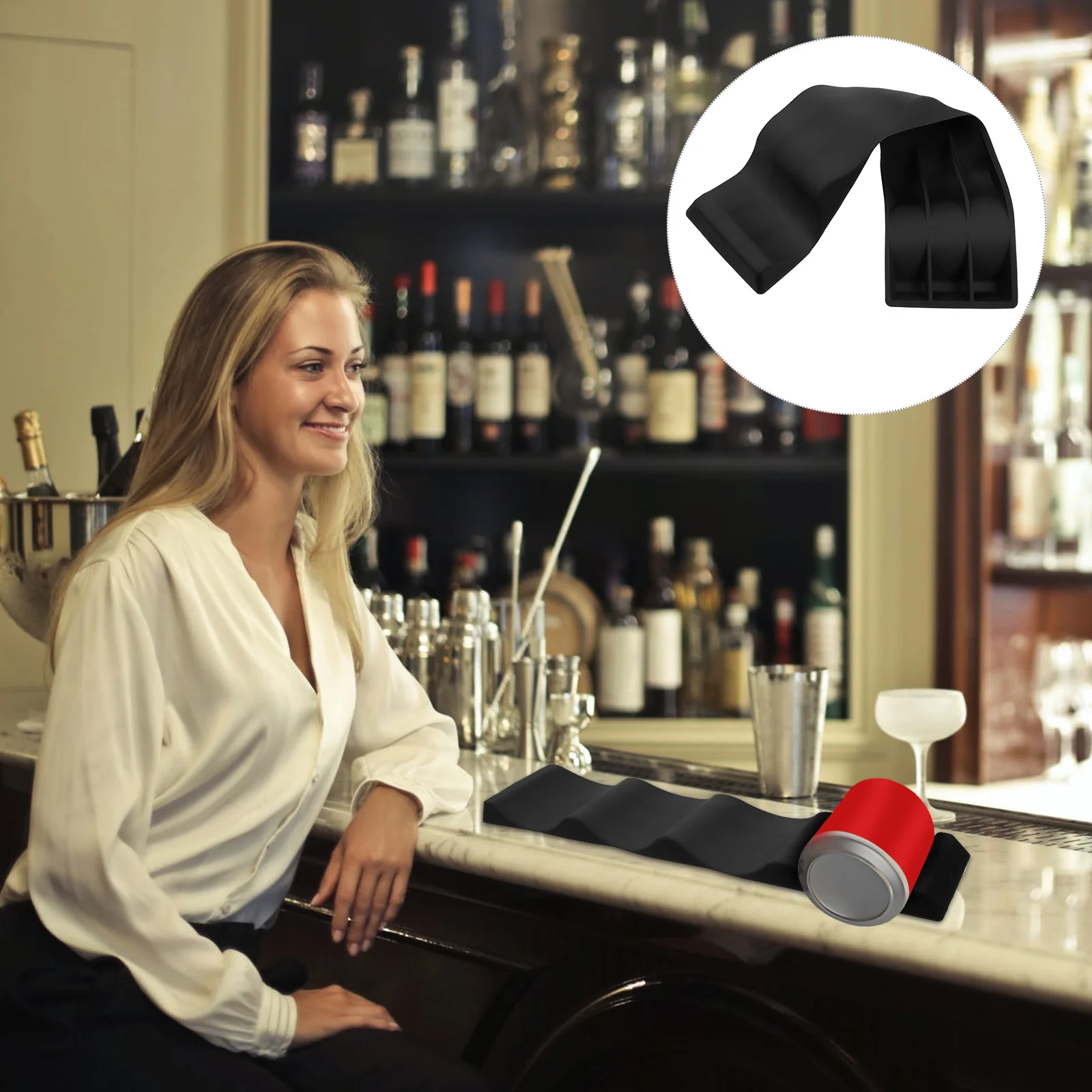 

Wine Bottle Holder Silicone Foldable Stacker 10-Bottle Capacity Non-Slip For Fridge Countertop Storage Red Wine Beer Beverage