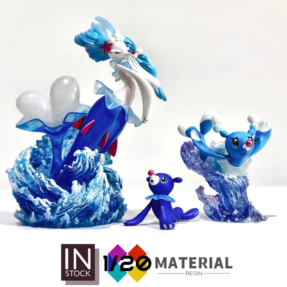 [Em estoque] Mundo em escala de resina 1/20 [PALLET TOWN] - Popplio & Brionne & Primarina AB [Split RE-MENT]