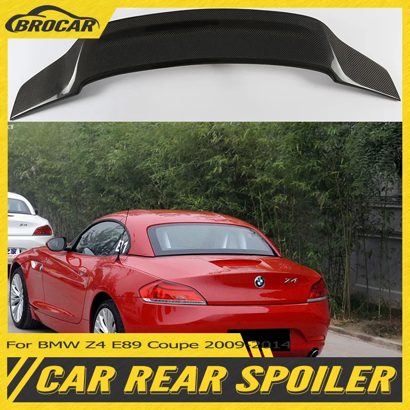 For BMW Z4 E89 Coupe 18i 20i 23i 28i 30i 35i 2009-2014 R Style FRP/real carbon fiber spoiler E89 Z4 rear trunk spoiler tuning