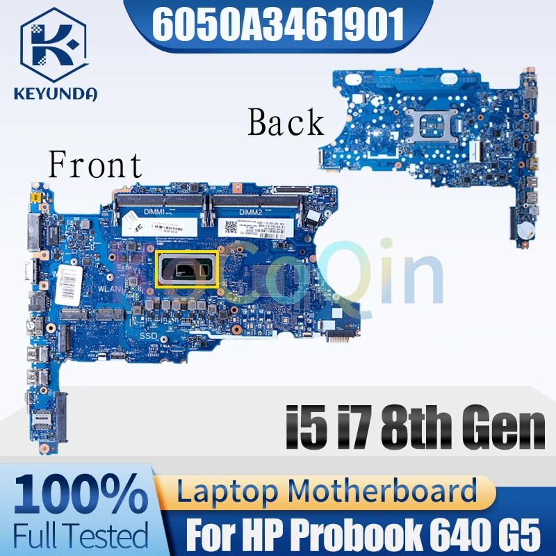 6050A3028601 For HP Probook 640 G5 Notebook Mainboard i5 i7 8th Gen L58706-001 L58708-601 Laptop Motherboard Full Tested