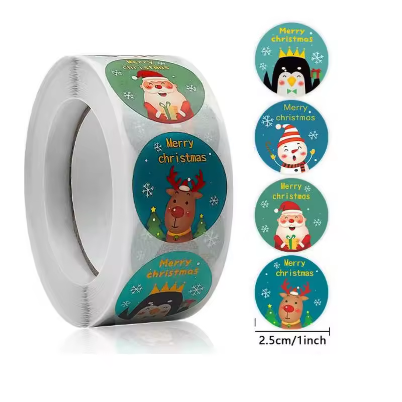 Children's Christmas gift label stickers School teachers commended students reward Self-adhesive Decorative gifts series - Image 20