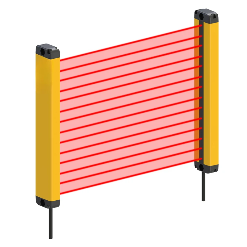 

Safety light curtain grating 40mm spacing detection distance 2.5 meters NPN/PNP