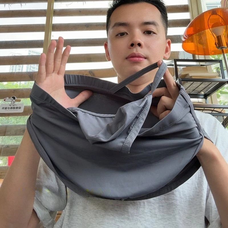 تنورة بنطلون رجالية ذات غرض مزدوج بنطلون مسطح القدم قطعة واحدة مريحة للفتح والإغلاق بخصر منخفض مبطن بزاوية مسطحة