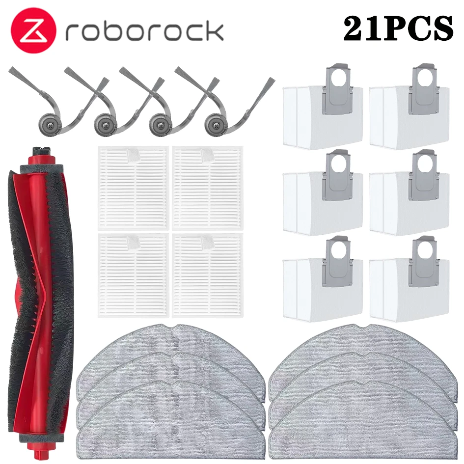 Roborock Q7 M5 / Q7 M5+ / Q7 L5 / Q7 L5+ / Q7 TF / Q7 TF+ / Q7B / Q7T+ Plus Ersatzteile Hauptbürste Filter Wischmopp Staubbeutel