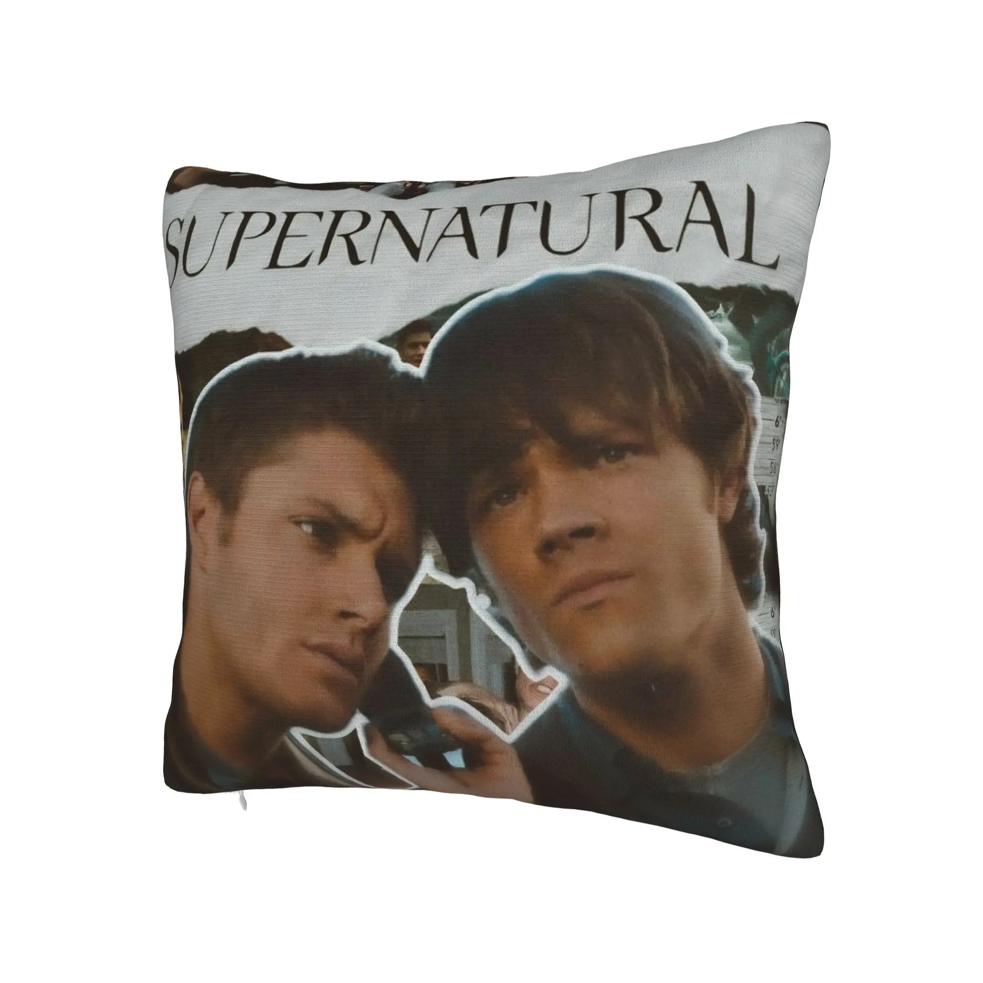 Decorative Pillow Cover TV S-Supernatural Stuff Chair  Pillow Case Cover Square Style Multi Size