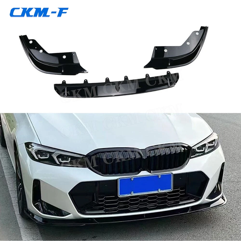 

Front Bumper Lip Guard Chin Spoiler Styling Decoration Car 3D Body Kits For BMW 3 Series G20 G28 M340i 2023+ Accessories