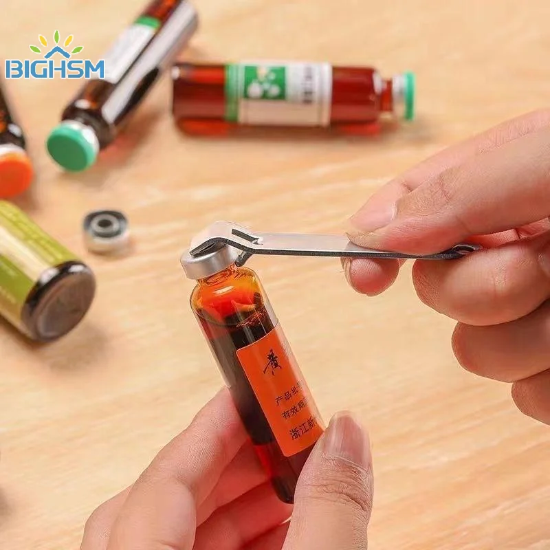 2Pcs Stainless Steel Oral Liquid Vial Opener Nurse Doctor Tool Portable Ampule Bottle Opener Can Opener Kitchen Accessories