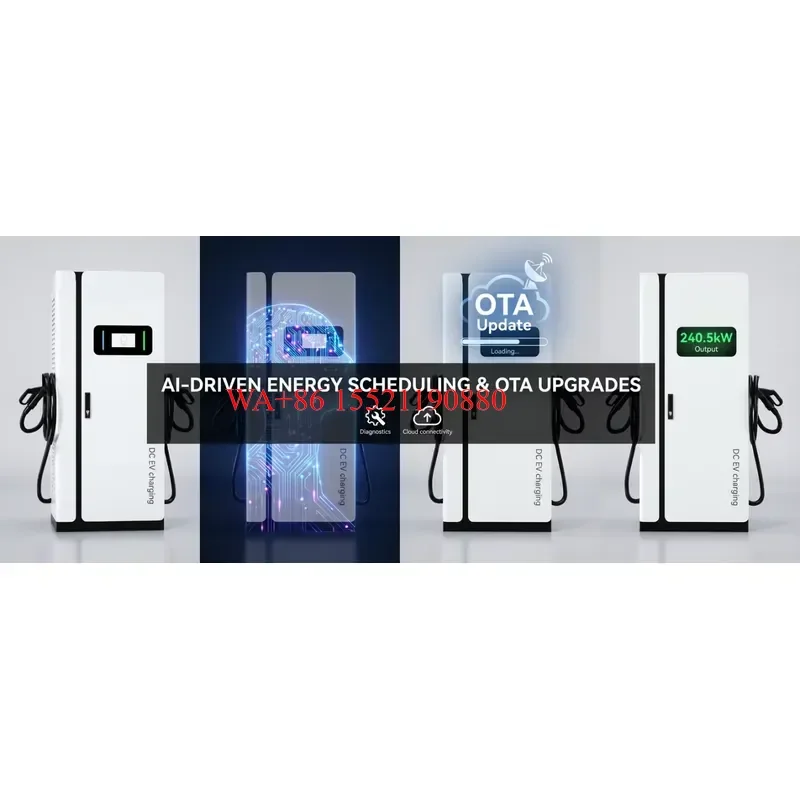WMWMNU New 240kW CCS2 Multi Gun Floor Mounted DC EV Charging Station for Solar Storage Integrated Project Charging