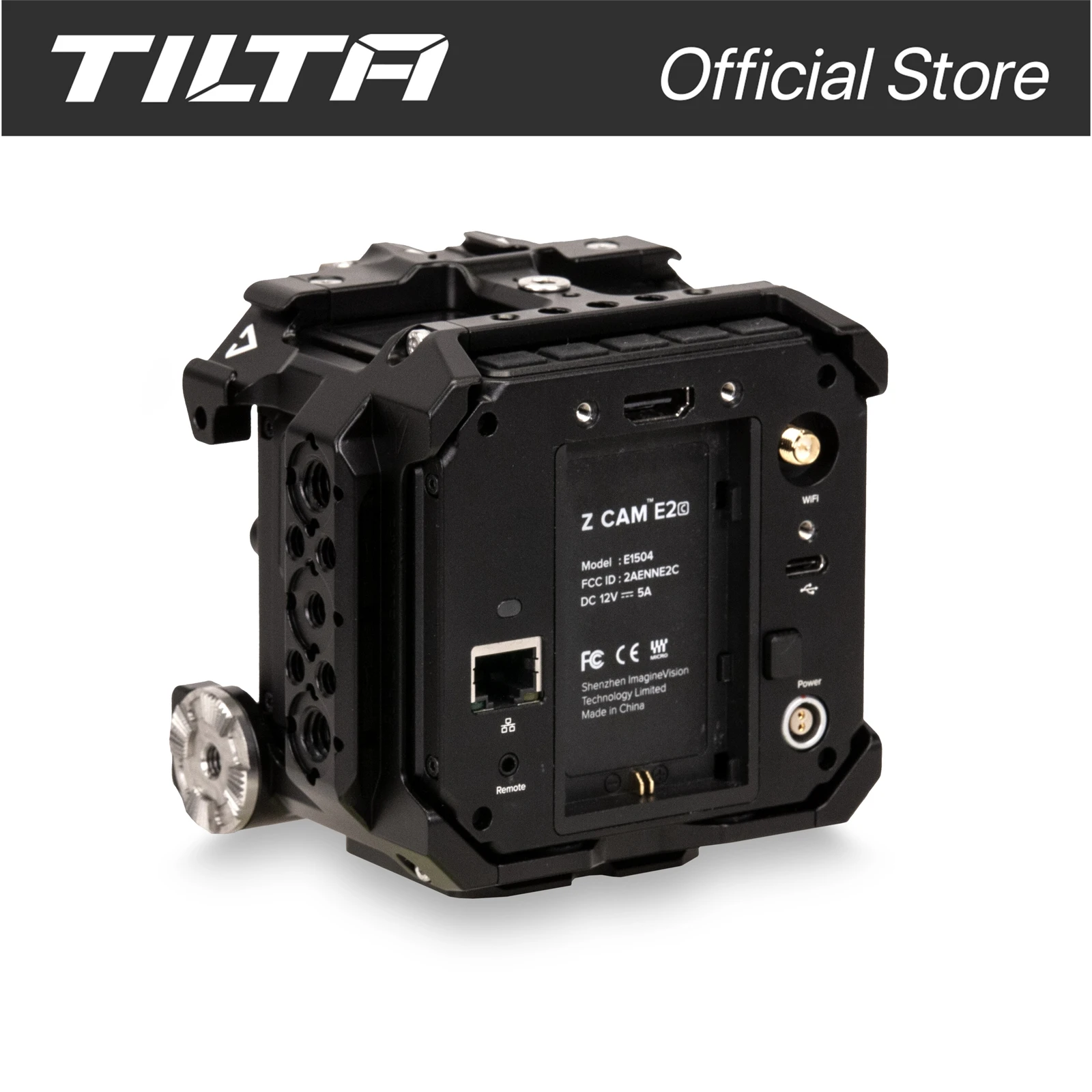 Tiltaing TA-T10-FCC-B Full Camera Cage Black Cam Protective Case for Z CAM E2C