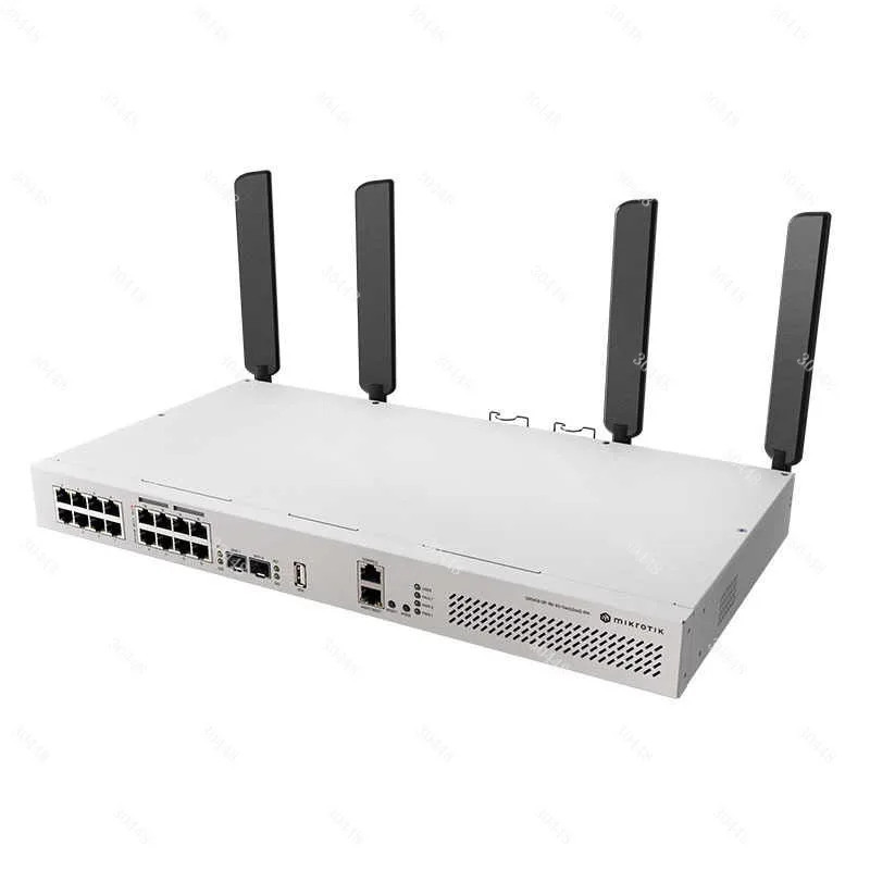 CRS418-8P-8G-2S+5axQ2axQ-RM 16-port WiFi6 router and switch all-in-one device