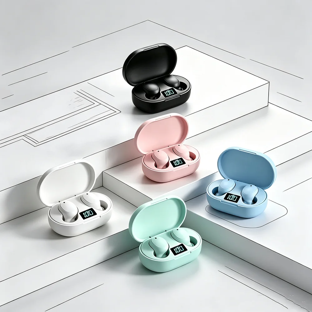 TWS Wireless Headphones Fone Bluetooth Earbuds Lightweight Bluetooth Headsets Distribute Weight Evenly To Prevent Neck Strain view 2