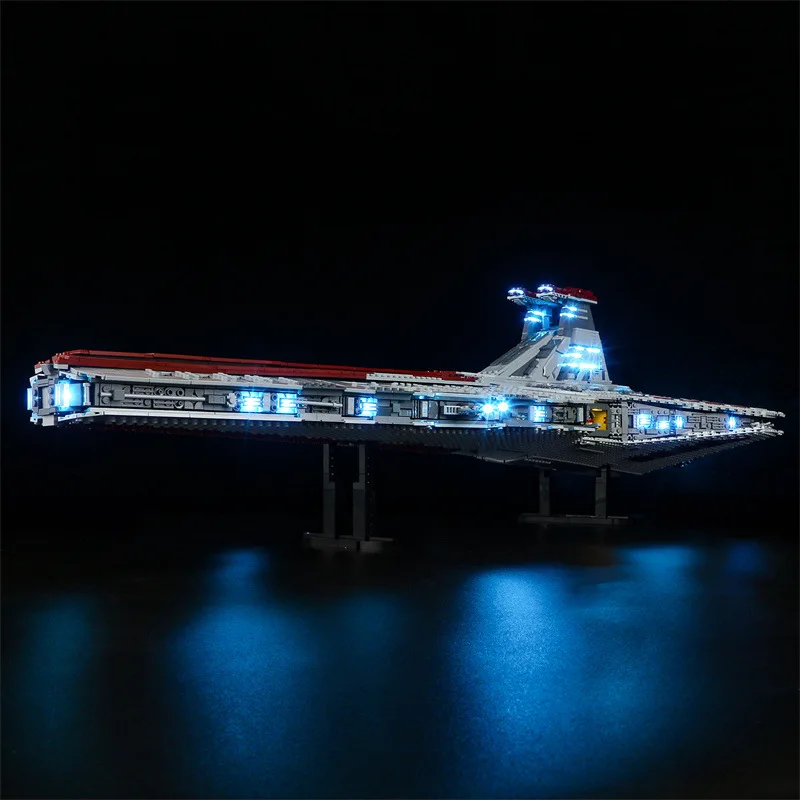 DIY Kit Luz LED para Lego 75367 Starings Wars, República Ataque Cruiser, apenas luz LED sem Blocos Modelo, Venator Classe