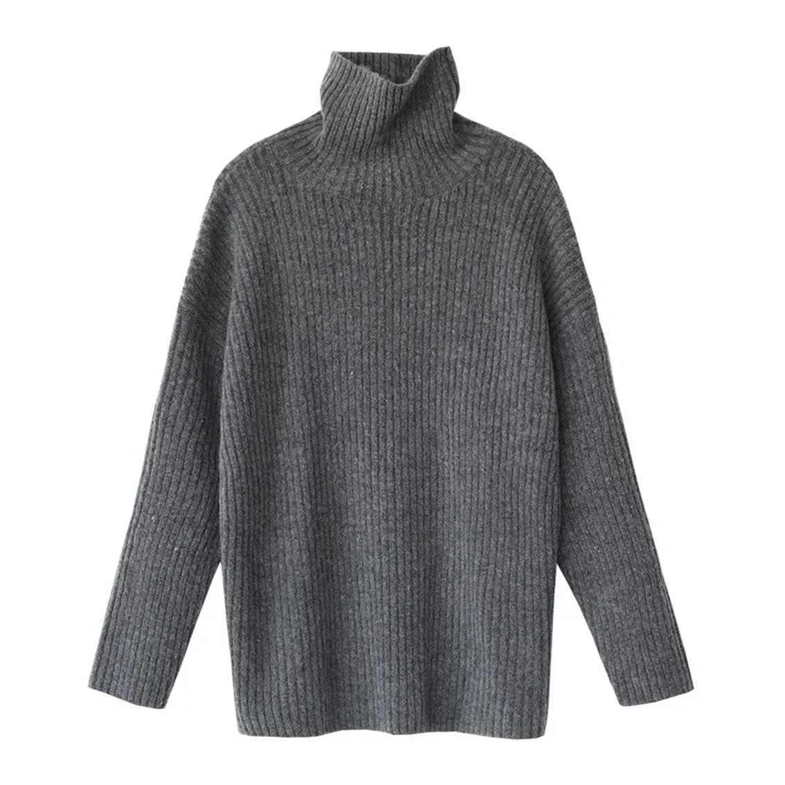 CHIC VEN Women Sweater Loose Casual Turtleneck Solid Pullover High Neck Underwear Bottomed Woman Jumpers Girl Autumn Winter 2025 6 CHIC VEN Women Sweater Loose Casual Turtleneck Solid Pullover High Neck Underwear Bottomed Woman Jumpers Girl Autumn Winter 2025 6
