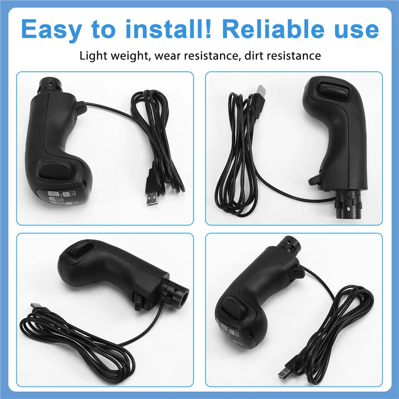 A22F-عالية منخفضة والعتاد محاكي شيفتر محاكي USB التحول المقبض ل لوجيتك G923 G29 G27 TH8A ETS2 ATS #5