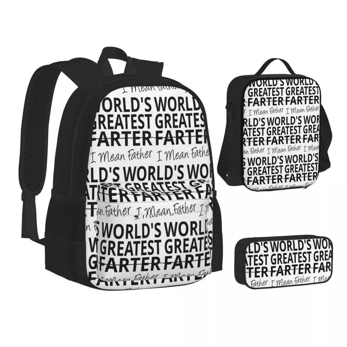 Mothers Day Gifts Dear Mom I'm Your Favorite Child Backpacks Bookbag School Bags Kids Rucksack Lunch Bag Pen Bag Three-Piece Set