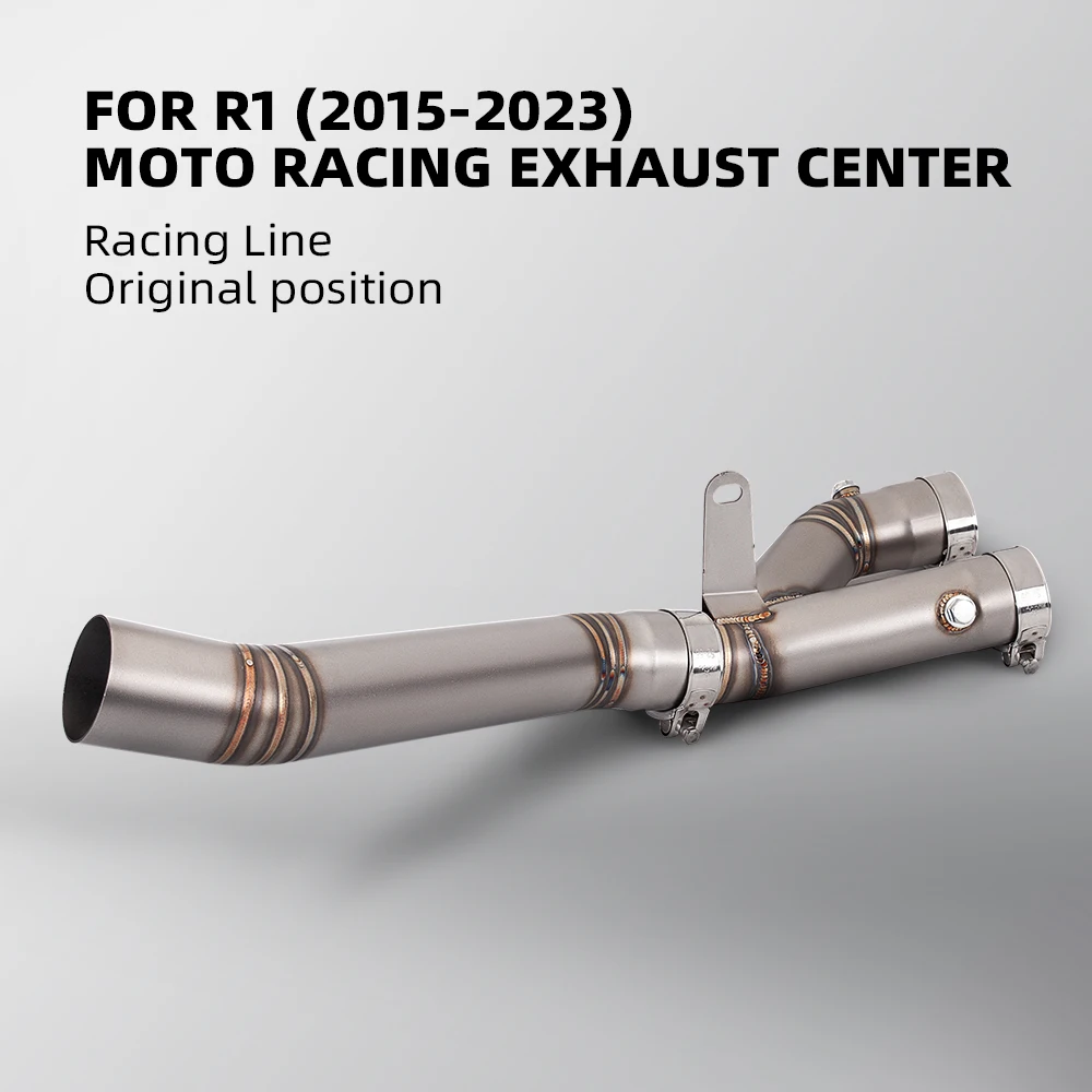 

R1 connection link pipe, Original Motorcycle Exhaust pipe,complete exhaust system for motorcycle, 2015 - 2023