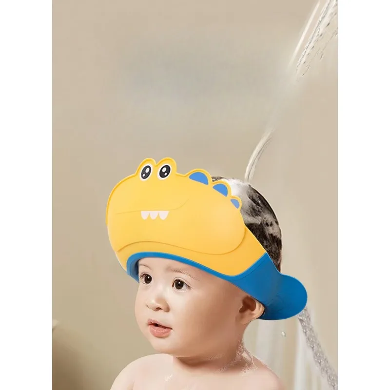 

Baby Shampoo Cap Shield, Adjustable Children's Shower Cap, Waterproof Shampoo Eye and Ear Protector for Young Children,