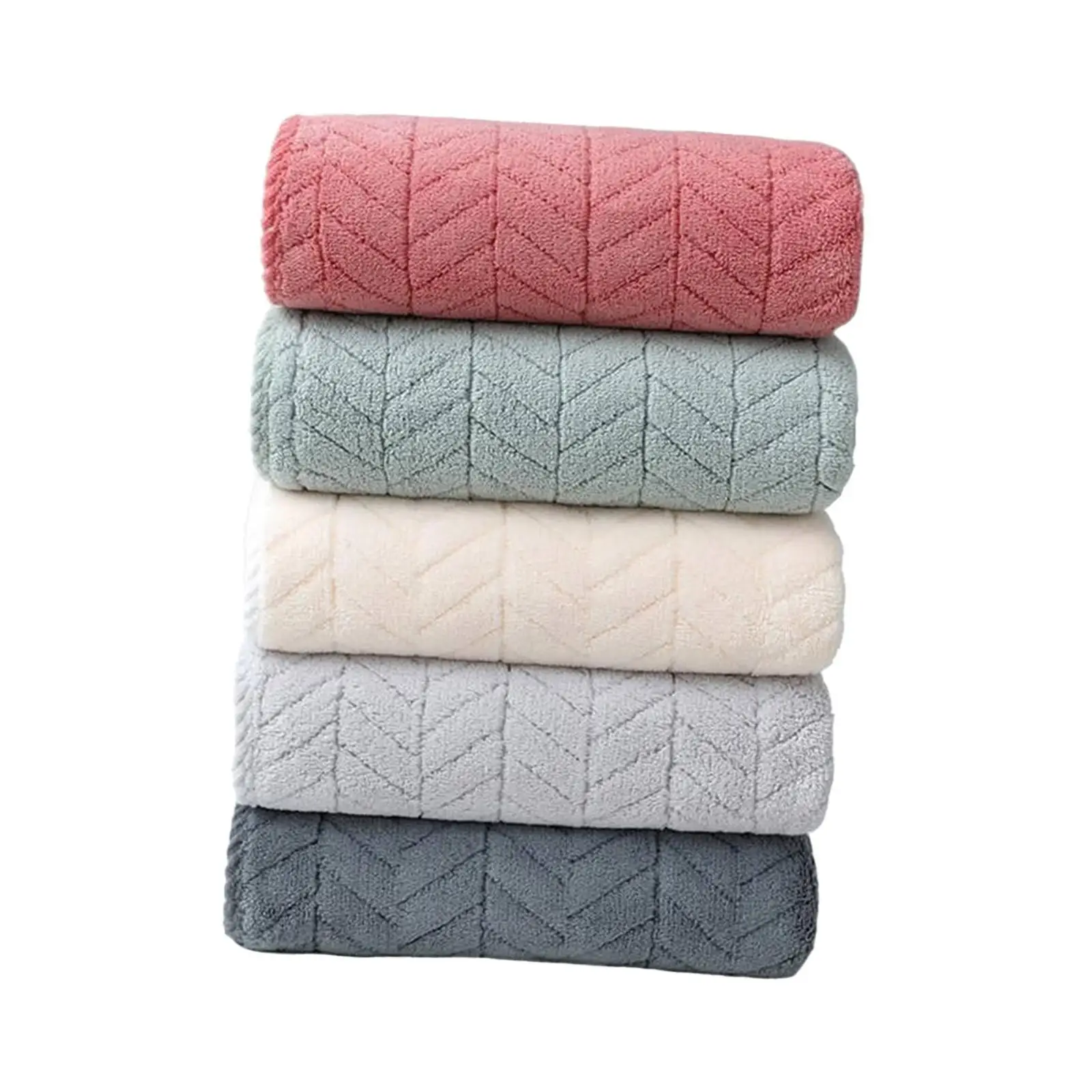 5 Pieces Bath Towels Lightweight Bathroom Towel for Sports Yoga Bath Fitness