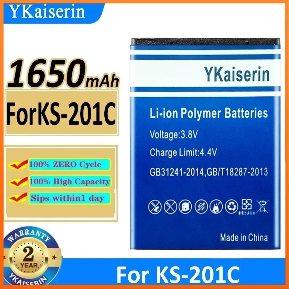 1650mAh YKaiserin Portable Battery for KS-201C KS201C 1650mAh Portable Batteries for Cell Phone Warranty + Track Code