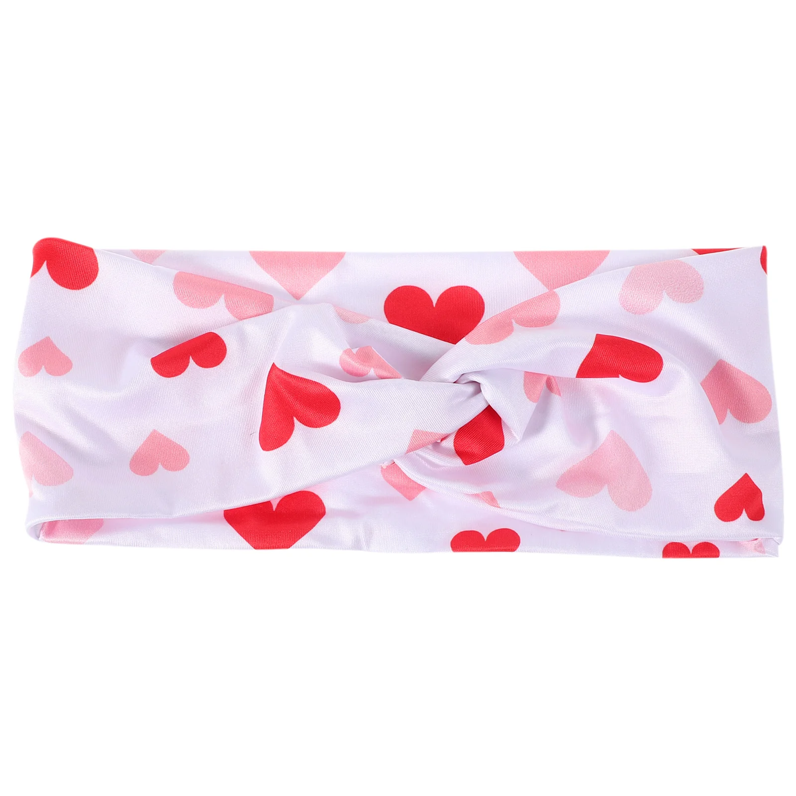 

Love Heart Print Sports Headbands Non Elastic Sweat Bands for Yoga Running Basketball Tennis Workout Athletic Cloth
