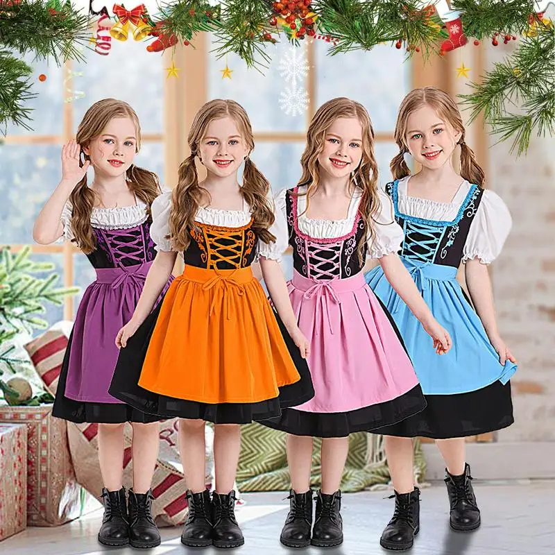 Baby Beer Festival Outfit Girl Dirndl Dress Halloween Children's Dress Dirndl Costume Kids Beer Festival Costume For Beer