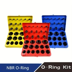 Black Rubber Ring 30Size Nitrile O ring Seal Washer Sealing NBR O-ring Gasket Red/Blue/Yellow Assortment Set Kit Box