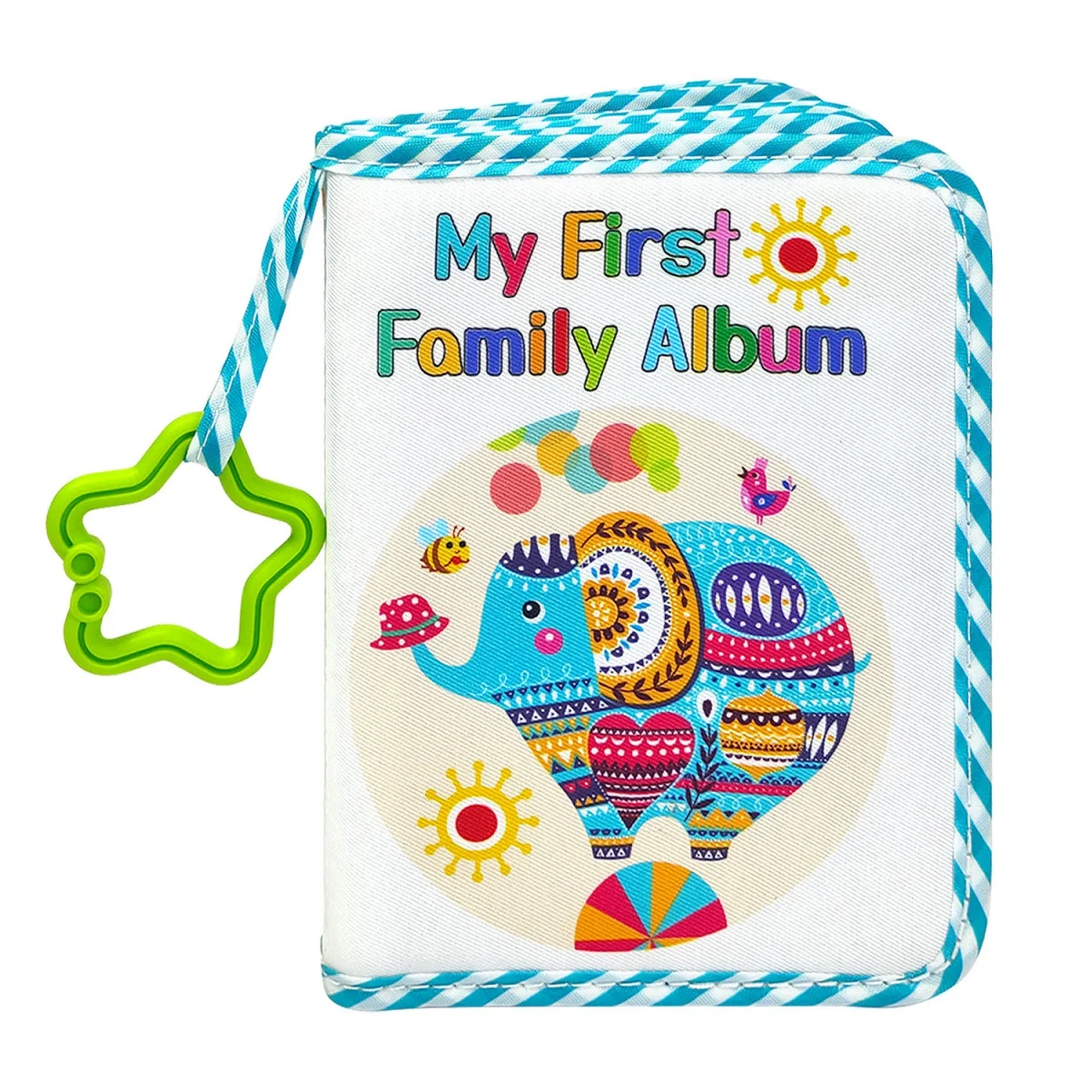 Album de famille pour bébé, premier album de bébé, tissu doux, album de souvenirs pour bébé, album photo mignon, collectionneur de photos pour nouveau-nés, tout-petits, fête prénatale