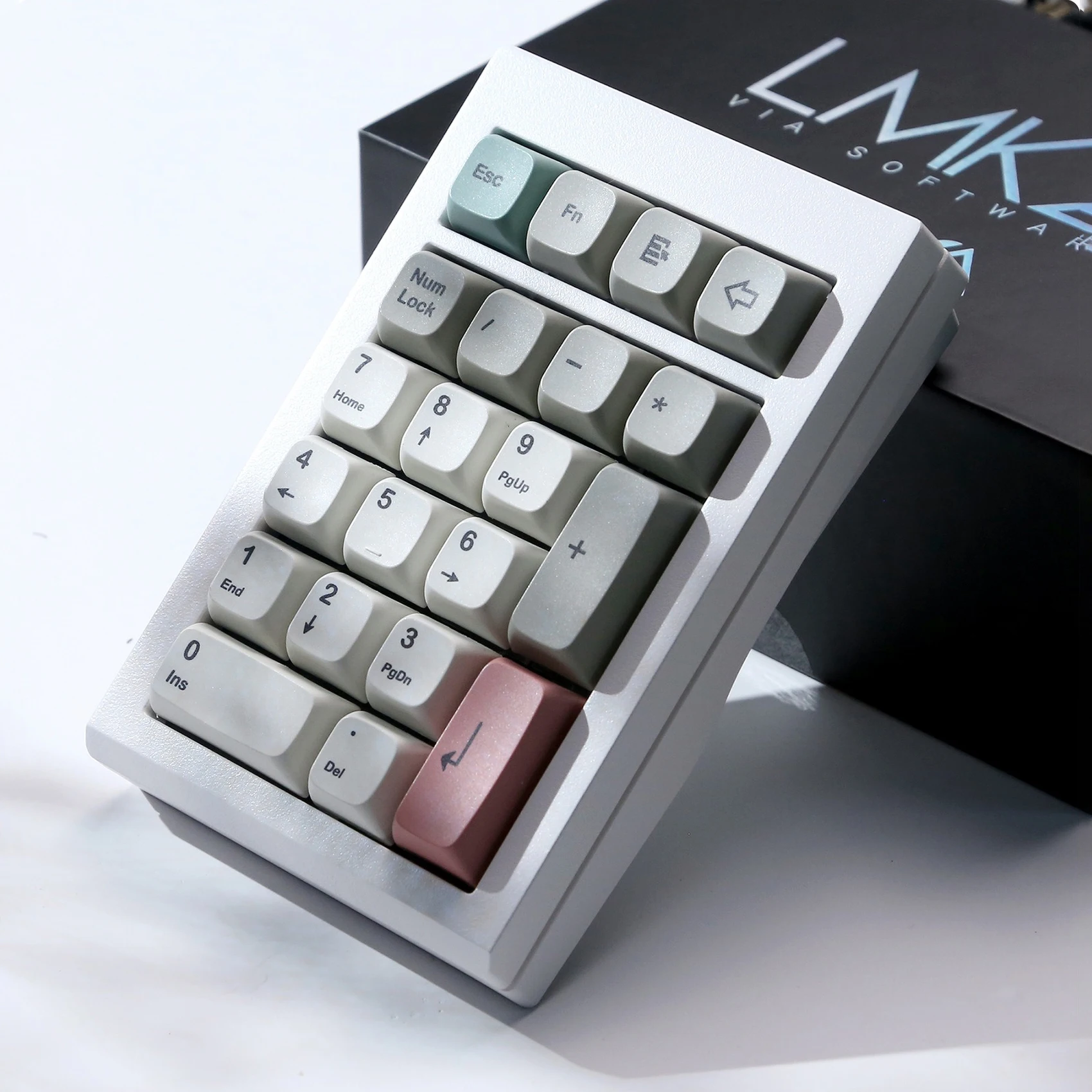 Imagem -03 - Aluminum Alloy Teclado Mecânico Faça Você Mesmo Kit Teclado Numérico Triplo Modo Junta Estrutura Suporte Via Driver 21 Key Lmk21